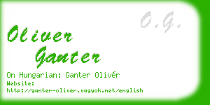 oliver ganter business card