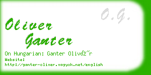 oliver ganter business card